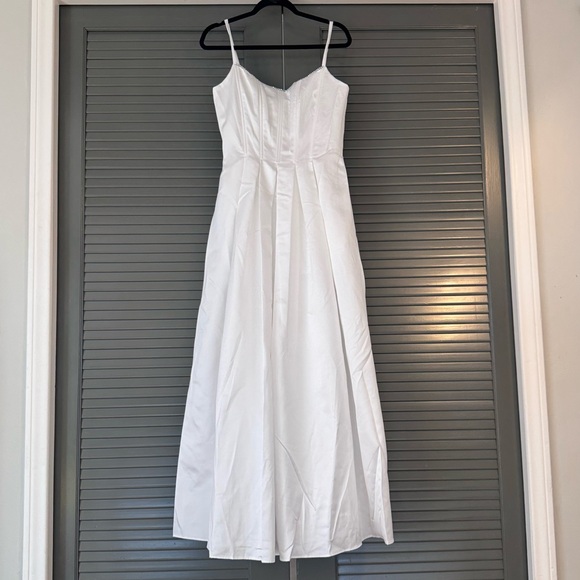 Jessica McClintock Dresses & Skirts - Vintage Jessica McClintock White Satin Gown